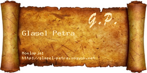 Glasel Petra névjegykártya